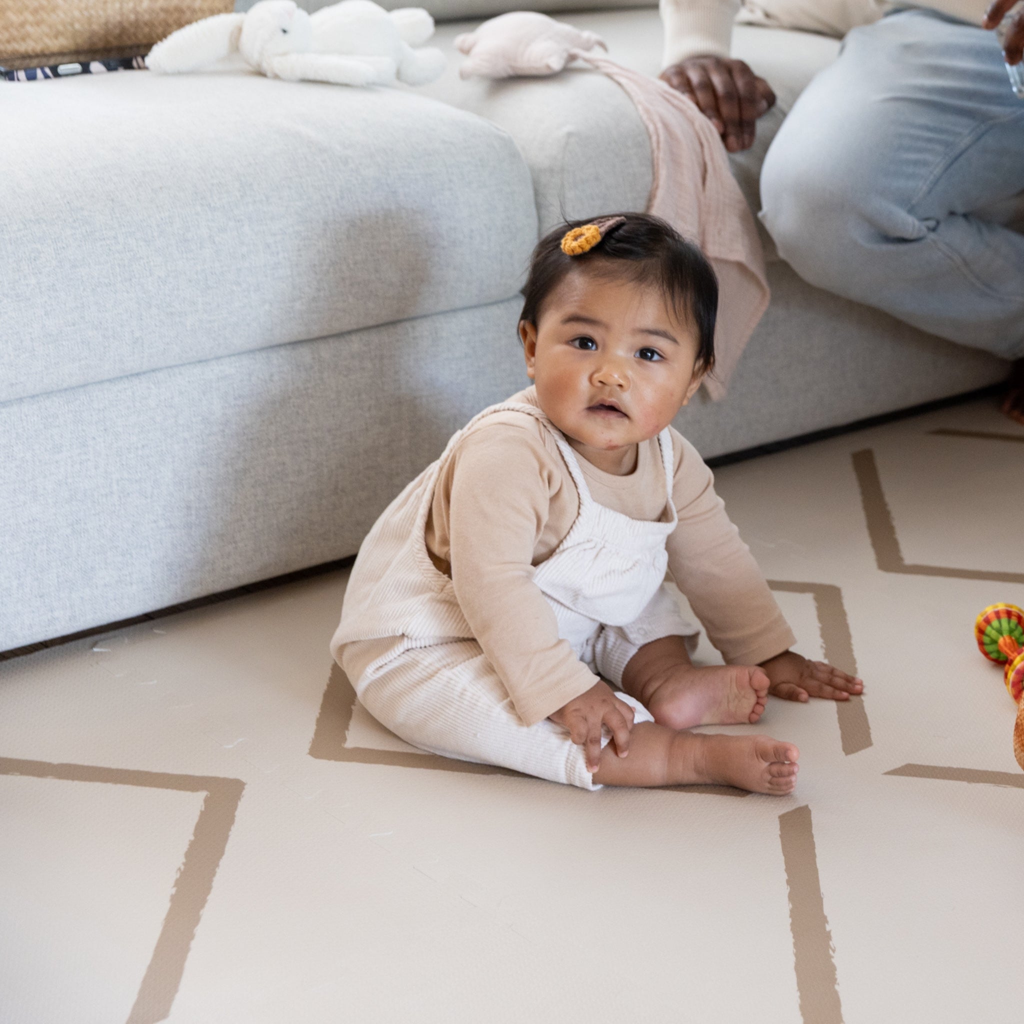 Speelmat baby foam Beni Autumn gold zachte puzzelmat met stijlvol design, perfect voor baby’s en peuters